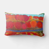 赤い木との景色 ランバークッション (裏面)