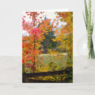 赤い木とのNOTECARD カード