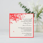 赤い木と鳥 招待状 (スタンド正面)