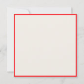 赤い木と鳥 招待状 (裏面)