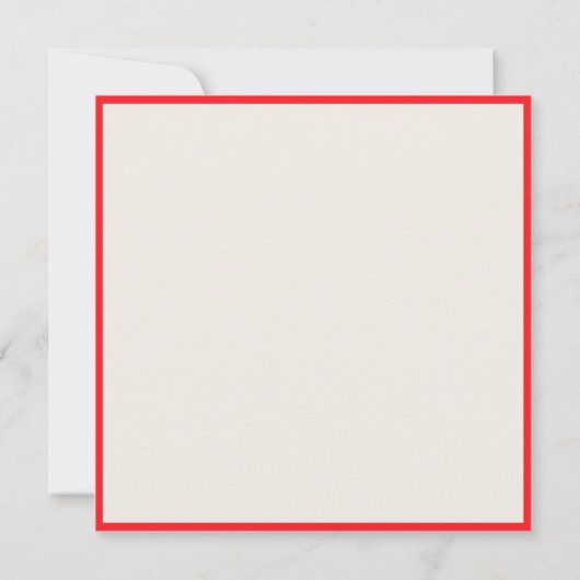 赤い木と鳥 招待状 (裏面)