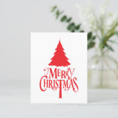 赤い木のクリスマスデザイン (スタンド正面)