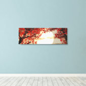 赤い木の下の暖かい夜 – Digital Art キャンバスプリント (インサイチュ (ウッドフロア))