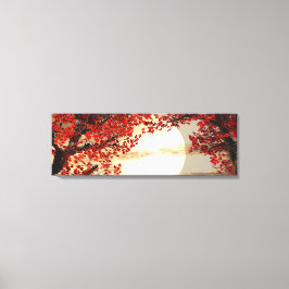 赤い木の下の暖かい夜 – Digital Art キャンバスプリント