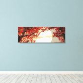 赤い木の下の暖かい夜 – Digital Art キャンバスプリント (インサイチュ (ウッドフロア))