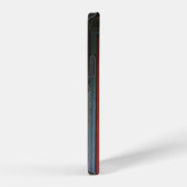 赤い木の閉じたドア iPhoneケース (右側面)