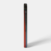 赤い木の閉じたドア iPhoneケース (左側面)