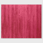 赤い木製の穀物の質 ラッピングペーパー (フラット)