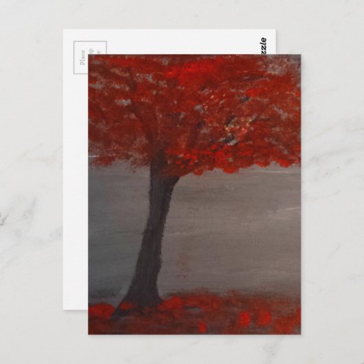 赤い木 ポストカード (正面/裏面)