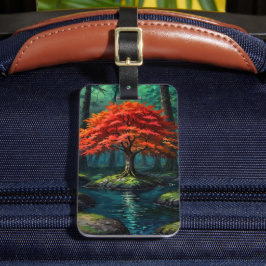 赤い木 ラゲッジタグ