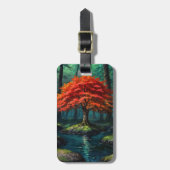 赤い木 ラゲッジタグ (正面縦)