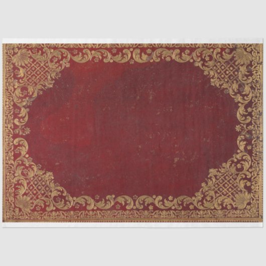 赤い本動揺して表紙のデカップシート 薄葉紙 (正面)