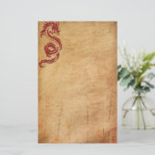 赤い東洋のドラゴンII 便箋 (スタンド正面)