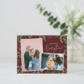 赤い松の果実メリーすべて複数の写真 シーズンポストカード (スタンド正面)