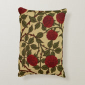 赤い枕は上がりました アクセントクッション (裏面(縦))