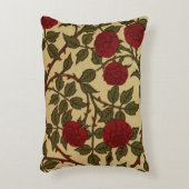 赤い枕は上がりました アクセントクッション (正面(垂直))