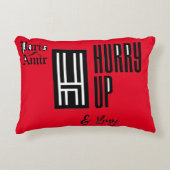 赤い枕2 アクセントクッション (正面)