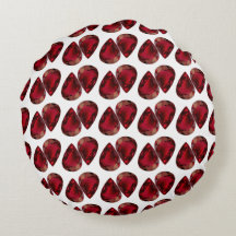 赤い枕、梨の形の装飾用クッション、丸い枕