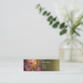 赤い果実が宝石の赤い灰色を渦巻く スキニー名刺 (スタンド正面)