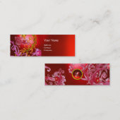 赤い果実が宝石の赤を渦巻く スキニー名刺 (正面/裏面)