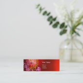 赤い果実が宝石の赤を渦巻く スキニー名刺 (スタンド正面)