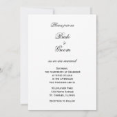 赤い果実とフロストウィンターウェディング招待状 招待状 (裏面)