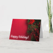 赤い果実とミスタントー、クリスマス カード (正面)