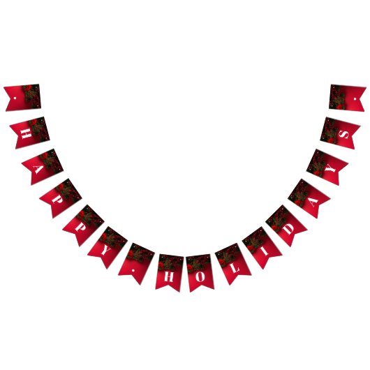 赤い果実とミスタントー、クリスマス バンティングフラッグ (全)