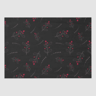 赤い果実と離れクリスマスブラック 薄葉紙