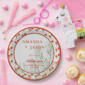 赤い果実と離れフェスティバルクリスマス結婚ズ ペーパープレート (パーティー)