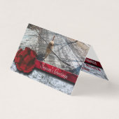 赤い果実のリボンの雪 (正面)