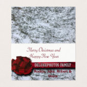 赤い果実のリボンの雪 (内部フラット)