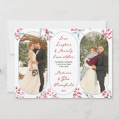 赤い果実の後に楽しく新しい写真 シーズンカード (正面)