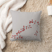 赤い果実の枕 クッション (ブランケット)