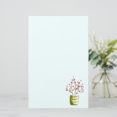 赤い果実の水の色クリスマス 便箋 (スタンド正面)