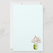 赤い果実の水の色クリスマス 便箋 (正面)