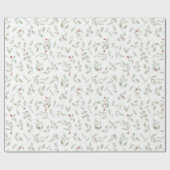 赤い果実の緑 ラッピングペーパー (フラット)