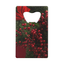 赤い果実を持つクリスマスリース