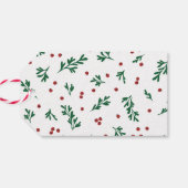 赤い果実メリークリスマスハッピーニューイヤー ギフトタグ (裏面横)