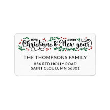 赤い果実メリークリスマスハッピーニューイヤー