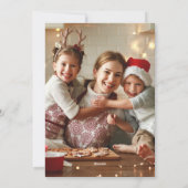 赤い果実メリークリスマスフォト シーズンカード (裏面)