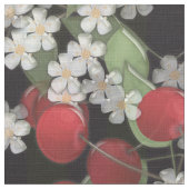 赤い果実，さくらんぼ ファブリック (クローズアップ)