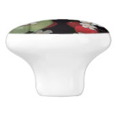 赤い果実 セラミックノブ (側面)