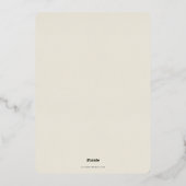 赤い果実+ユーカリのクリスマスリース非写真 箔シーズンカード (裏面)