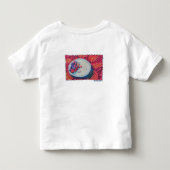 赤い果物のボウル トドラーTシャツ (裏面)