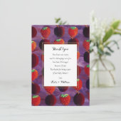 赤い果物の国 赤ちゃんシャワー / スプリンカル詩 サンキューカード (スタンド正面)