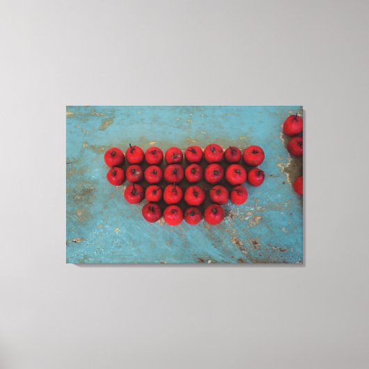赤い果物の静物画 キャンバスプリント (正面)