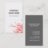 赤い枝 名刺 (正面/裏面)