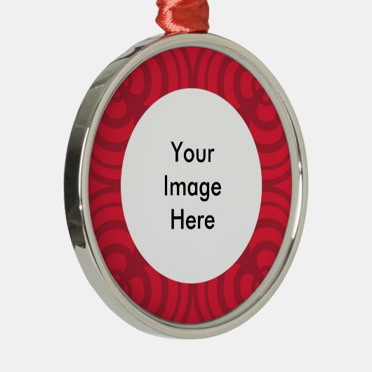 赤い枠のオーナメント(写真の場所あり) メタルオーナメント (右)