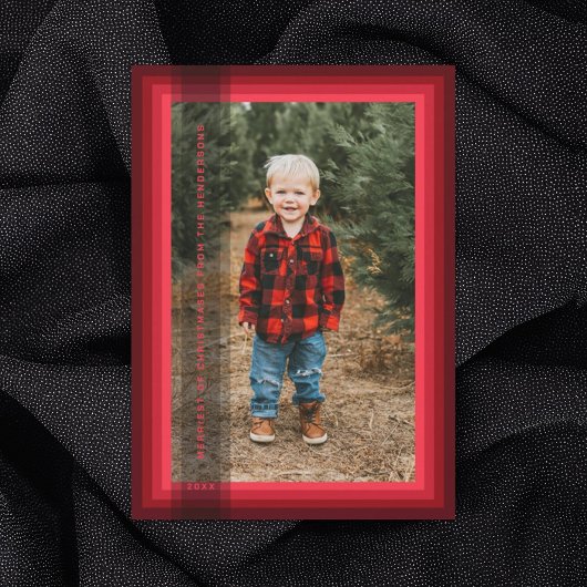 赤い枠のクリスマスカード シーズンカード